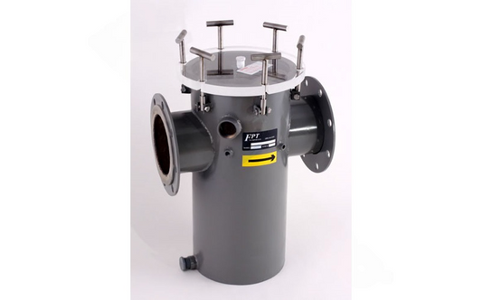 Fluidtrol 12-inch stainless steel strainer full view