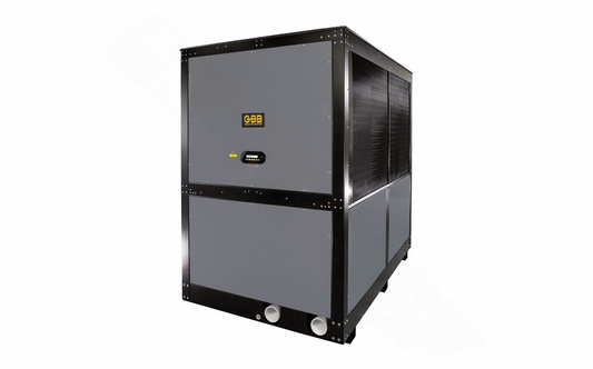 Front view of AquaCal BB500BRDSBPA heat pump