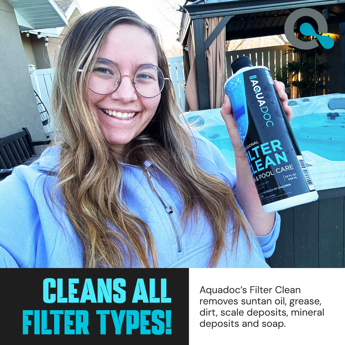 Cleanse All Filter Types with AquaDoc's Liquid Cleaner