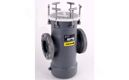 Fluidtrol SW116108031 8" x 8" Flanged FRP/PVC Strainer with Stainless Steel Basket - AquaDoc