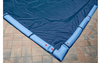 GPC Winter Covers 20' x 45' Blue/Black Rectangle Solid Winter Pool Cover for Above Ground Pool - AquaDoc