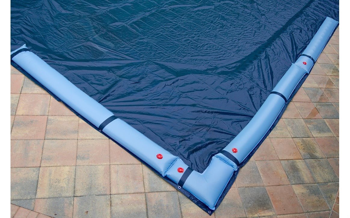 GPC Winter Covers 16' x 38/40' Blue/Black Rectangle Solid Winter Pool Cover for Above Ground Pool 772145IGBLB - AquaDoc