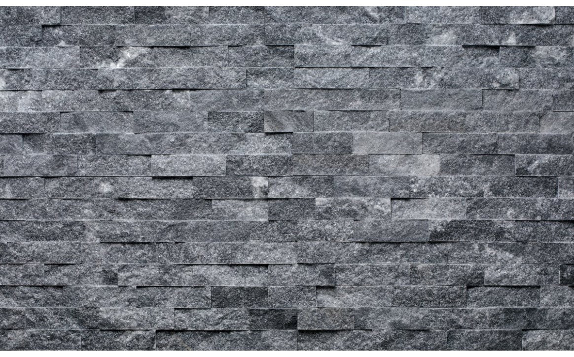 6" x 23 5/8" Ledger Panel Glint Split Face Tile Charcoal