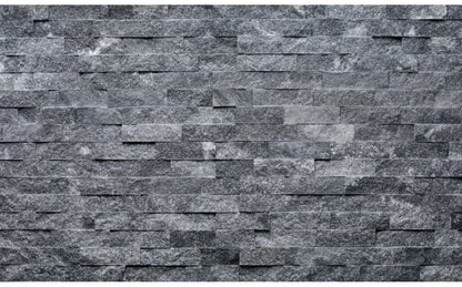 6" x 23 5/8" Ledger Panel Glint Split Face Tile Charcoal