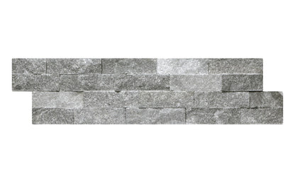 6" x 23 5/8" Ledger Panel Glint Split Face Tile Charcoal