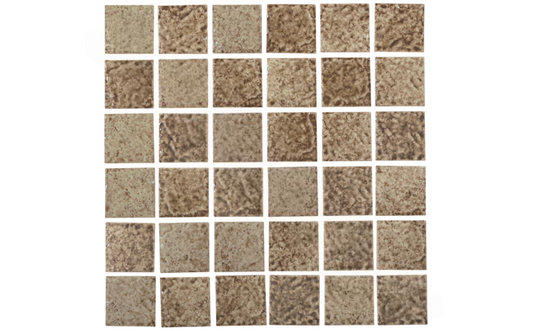 Brown glossy 2x2 pool tile for stylish outdoor and indoor designs