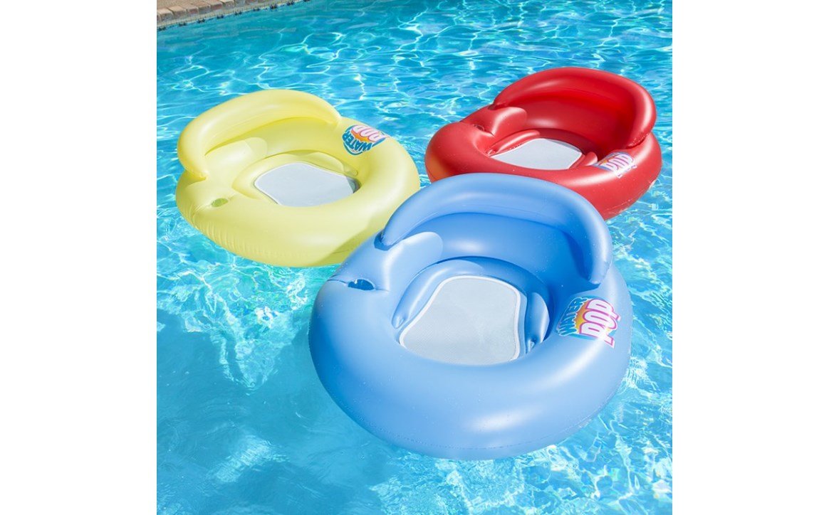 Poolmaster Water Pop Mesh Lounge – Comfortable Inflatable Pool Float ...