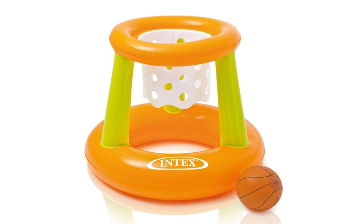 Intex Floating Basketball Hoop - Inflatable Pool Game for All Ages ...