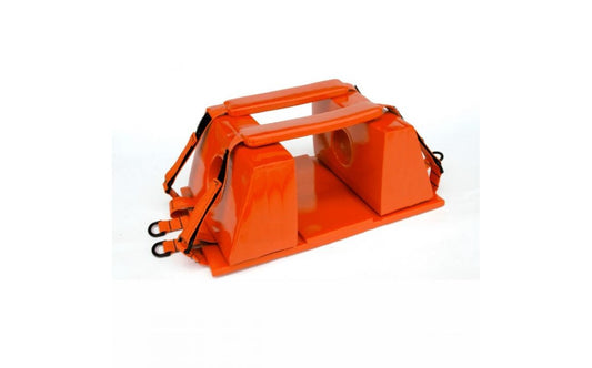 Full view of Kemp USA 10-001-ORG Head Immobilizer Set for spineboards