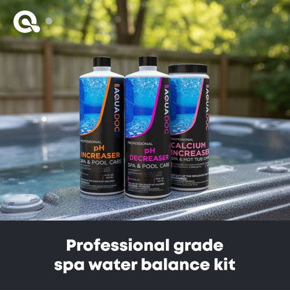 Spa Balancer - Ph Increaser Pint + Ph Decreaser Pint + Calcium Increaser Pint - AquaDoc