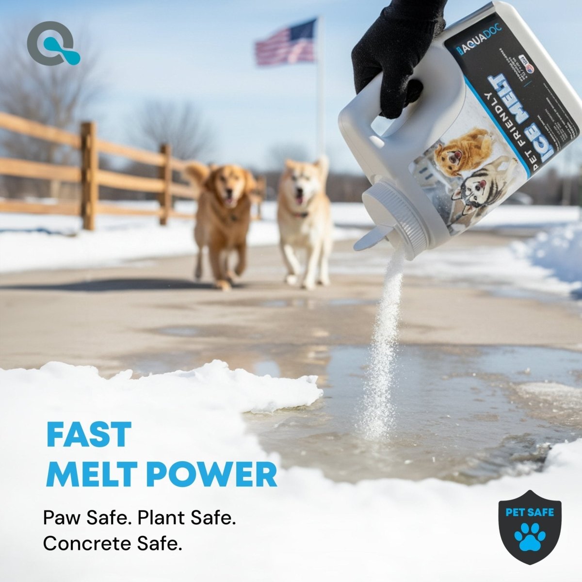 AquaDoc Pet Safe Ice Melt (Magnesium Chloride) - AquaDoc