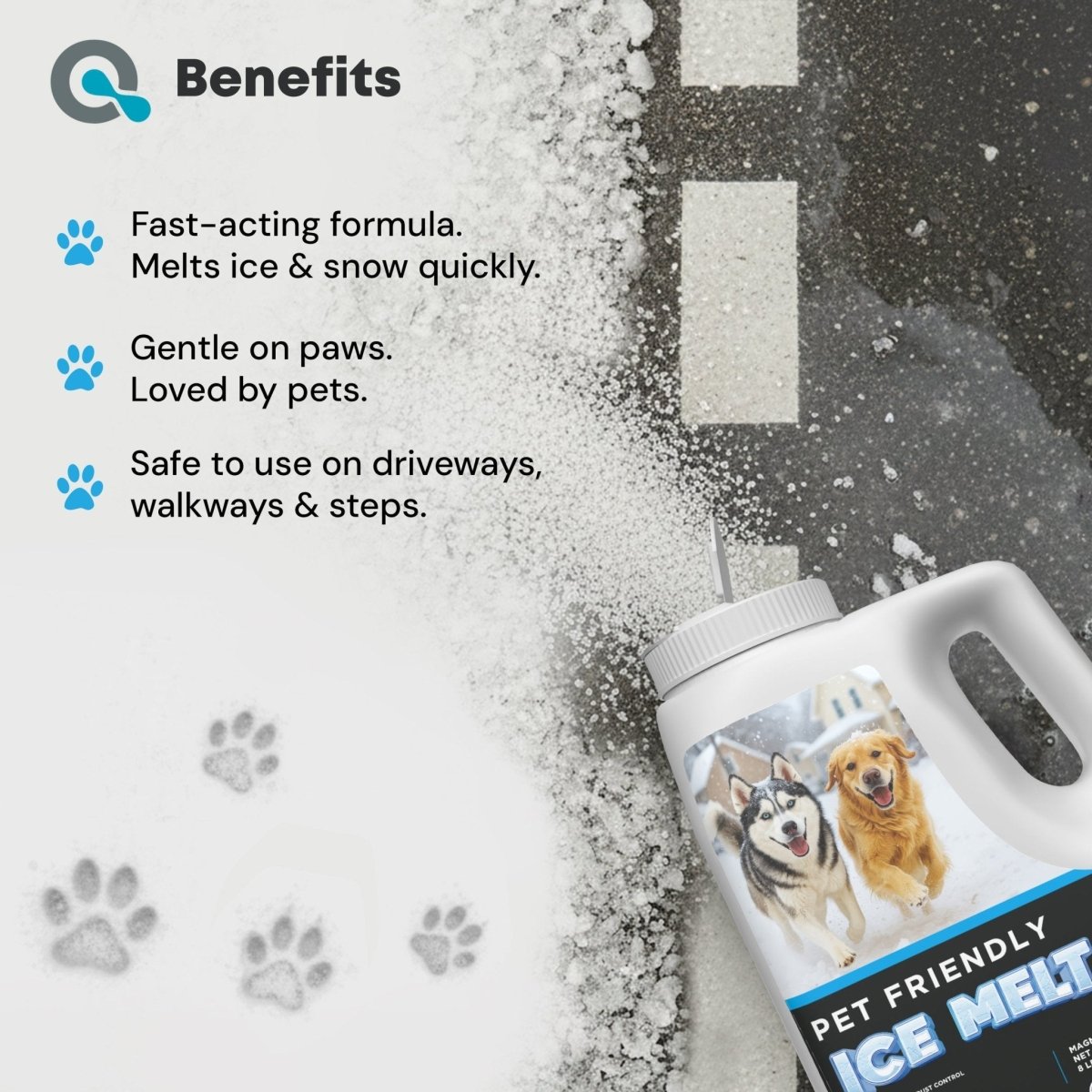 AquaDoc Pet Safe Ice Melt (Magnesium Chloride) - AquaDoc