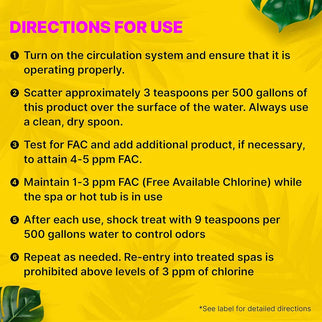 Chlorine Granules for Hot tub