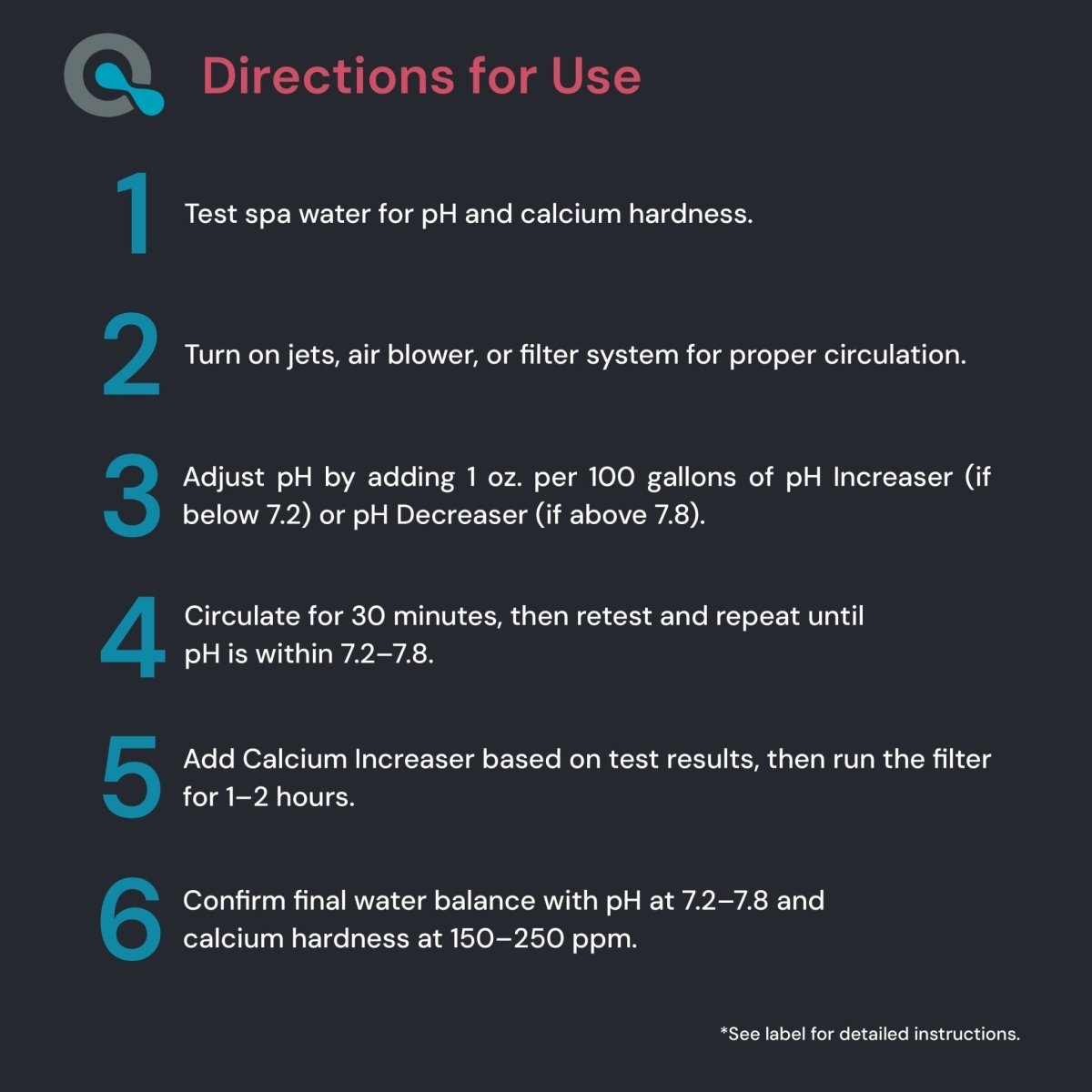 Spa Balancer - Ph Increaser Pint + Ph Decreaser Pint + Calcium Increaser Pint - AquaDoc