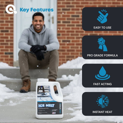 AquaDoc Ice Melt Safe for Concrete - Calcium Chloride - AquaDoc