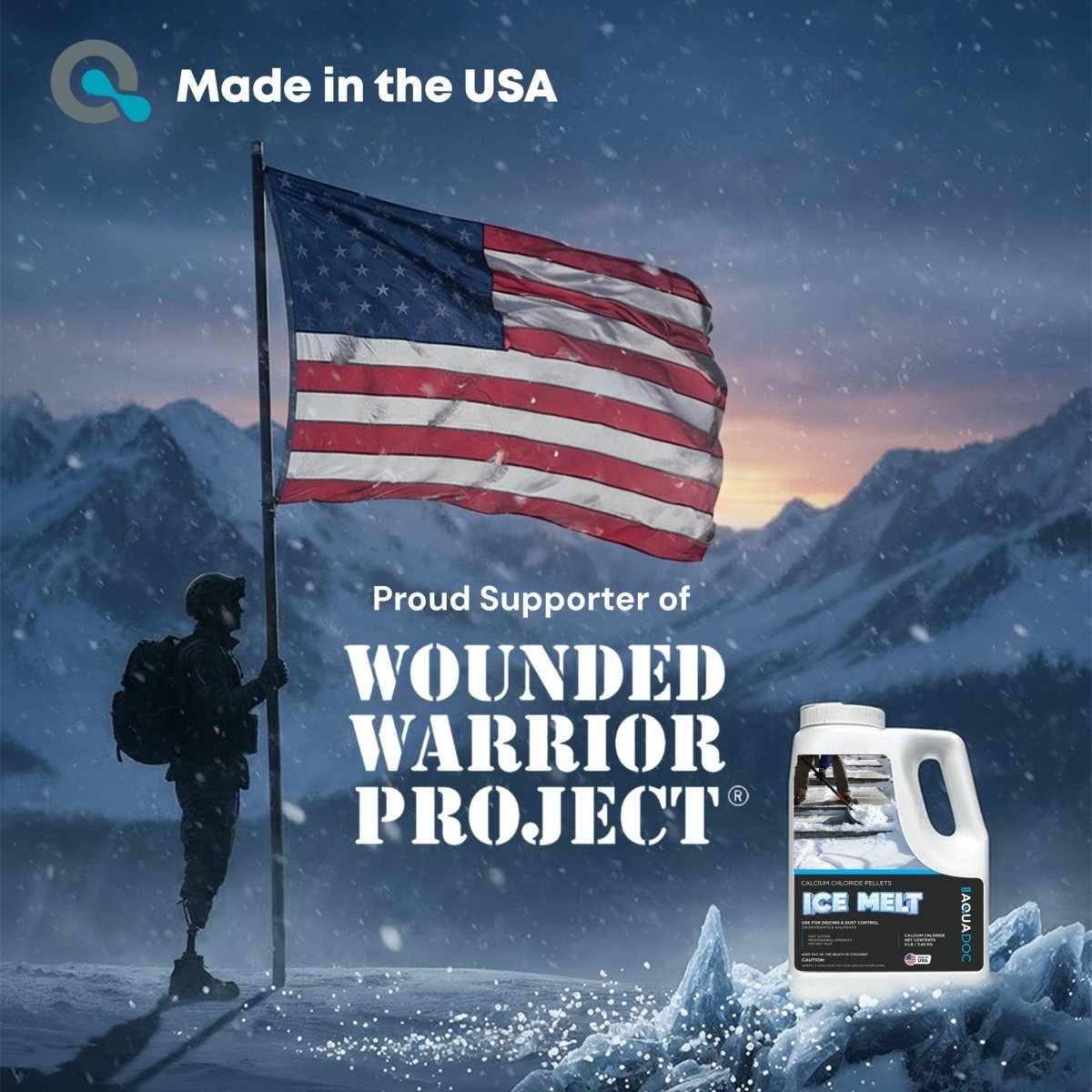AquaDoc Ice Melt Safe for Concrete - Calcium Chloride - AquaDoc