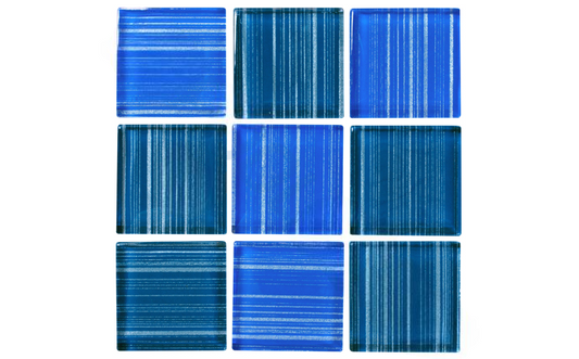 2x2 Midnight Blue Tile with glossy finish