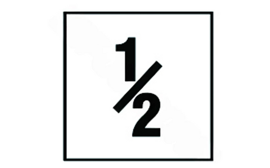 NPT DM42-1005 4-inch Non-Skid 0.5' Depth Marker for pool safety