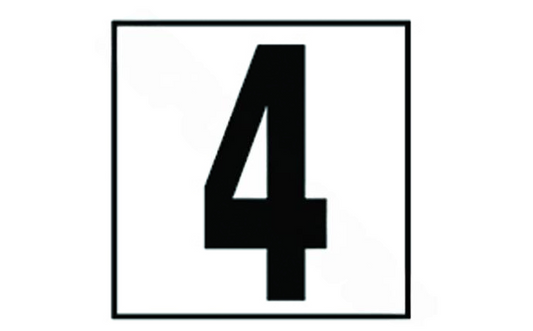 NPT DM52-1040 5-inch Non-Skid 4 Depth Marker for pool safety