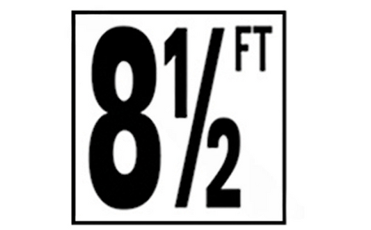 Front view of NPT DM52-2085 5" Non-Skid Depth Marker