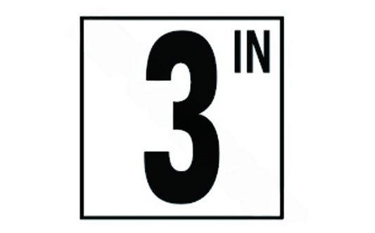 NPT DM52-3030 5-inch Non-Skid 3IN Depth Marker for pool safety