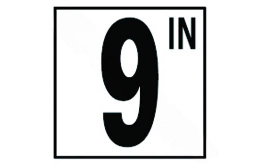 NPT DM52-3090 5" Non-Skid 9 IN Depth Marker for pool safety