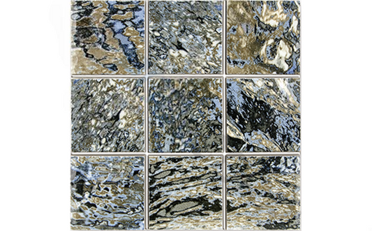 NPT North Ocean Blue Tile 2x2 with glossy finish and deep blue hues