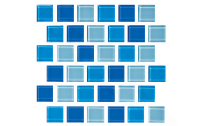 NPT Allure Peacock Glass Tile close-up