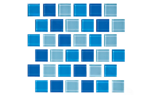 NPT Allure Peacock Glass Tile close-up