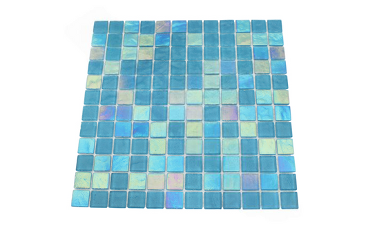 NPT Sunstone Collection Tile Lagoon in blue gradient for pools and spas
