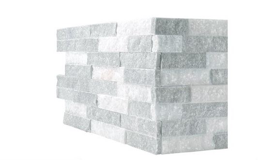 Front view of NPT Earthtone Ledger Panel Corner Tile