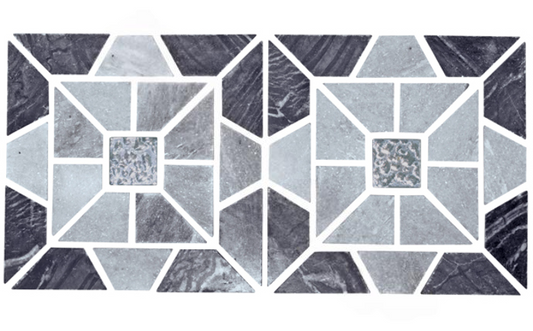 NPT Fusion Glass Tile Gray Morning Star close-up