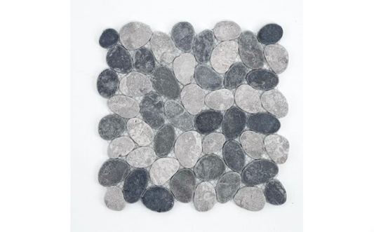 Front view of NPT River Rocks Pebble Tile