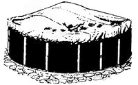 GPC Winter Covers BOUND AG 16'x25' OVAL WNTER COVER 12YR 881928AB - AquaDoc