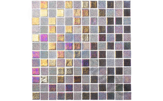 Opal Bronze Alloy Pool Tile shimmering in sunlight
