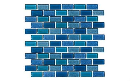 NPT Orion Peacock Pool Tile showcasing hypnotic blues and greens