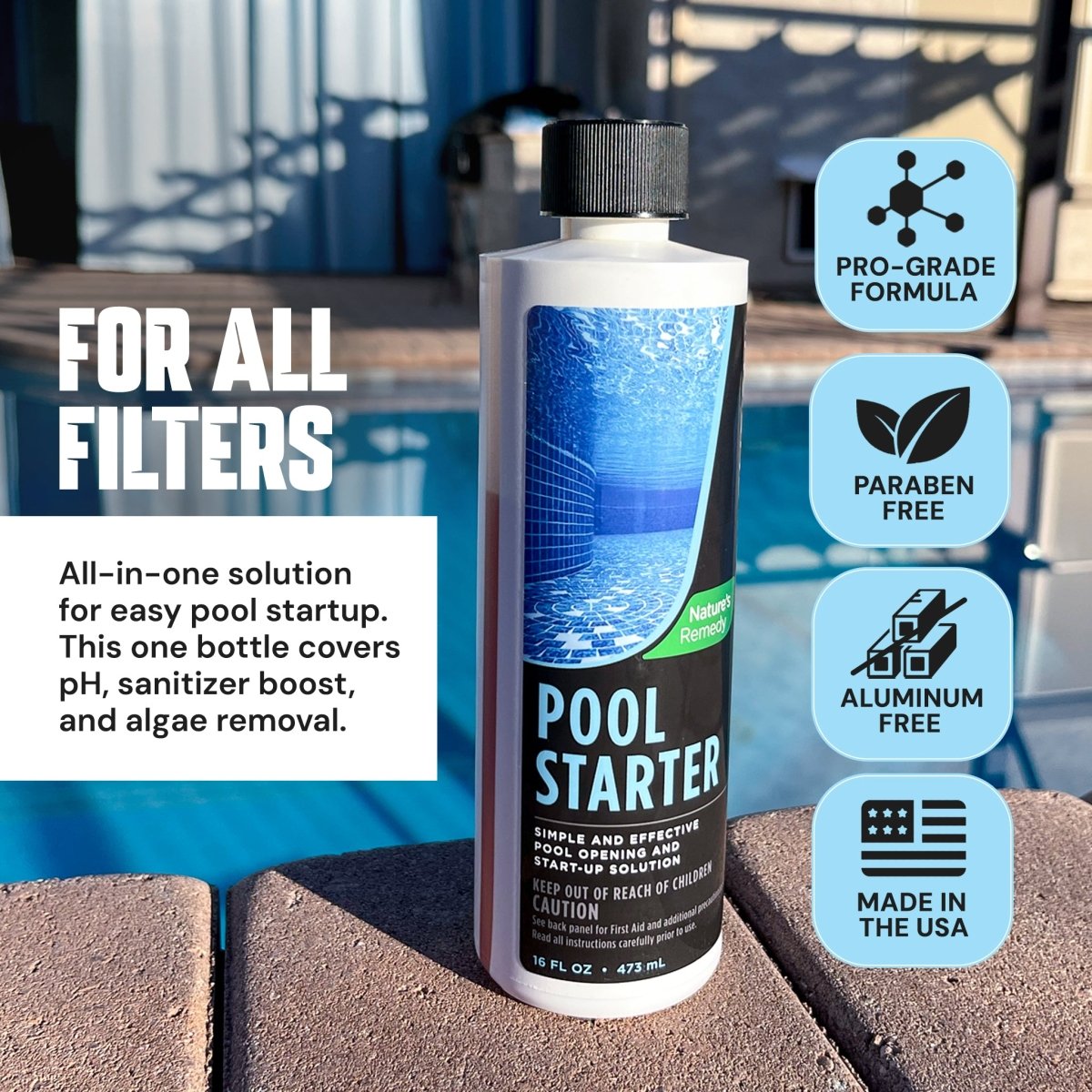 Pool Smart Start Kit Effortless Pool Opening with AquaDoc's All-in-one Pool Starter Kit