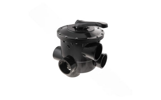 Front view of Praher SM-30-AOB multiport valve for pool filters
