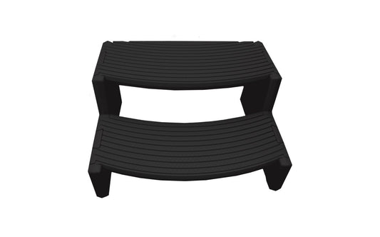 19.7" x 16" Black Spa Step