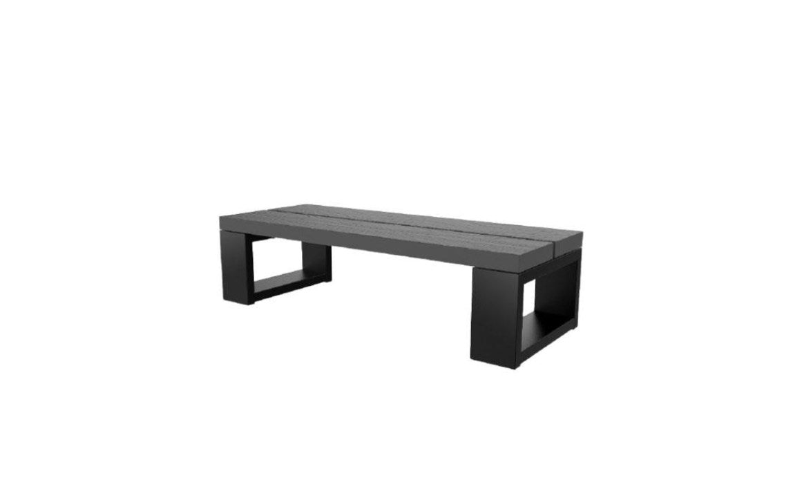 Single Step with Black Tread for Spa