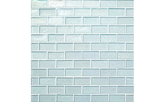 NPT Sea Ice Tile Icecap glass mosaic with iridescent finish