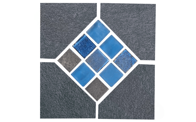NPT Slate Ash Deco Pool Tile - Stone Look with Glass Center – AquaDoc