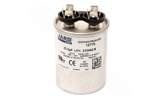 Super-Pro 25 MFD 370V Round Run Capacitor for HVAC systems