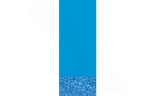 Swimline 15-Foot Blue Above Ground Pool Liner with vibrant blue swirl bottom design