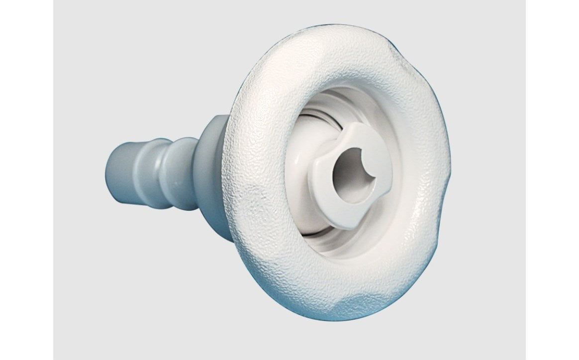 3-3/8" White Poly Storm Roto Gunite Jet Internal with Textured 5-Scallop