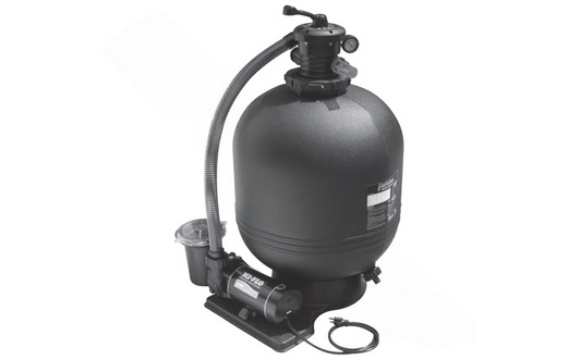 22" Diameter
Alt Text: Waterway 520-5347-3S 22" diameter sand filter system for effective pool filtration
