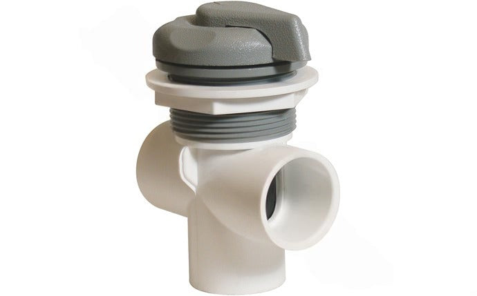 Waterway 600-4217 1" 2-Port Gray Top Access Vertical Diverter Valve


