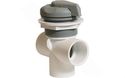 Waterway 600-4217 1" 2-Port Gray Top Access Vertical Diverter Valve


