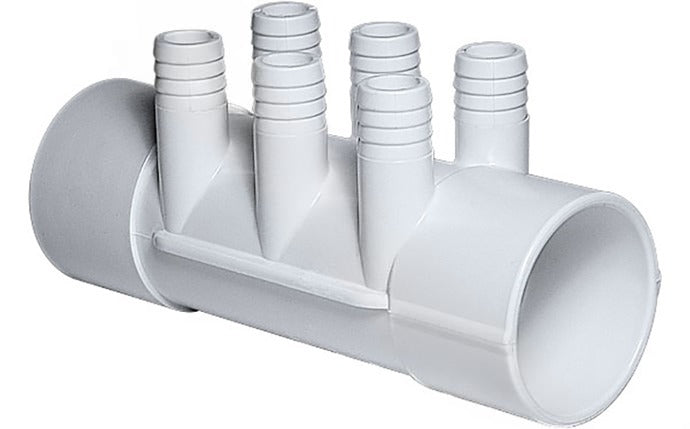 Waterway 672-7120 2" S x 2" S x (6) 3/4" RB Ports Manifold


