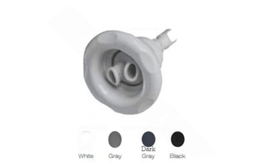 Waterway™ Poly Storm 229-8121 Black Twin Roto Gunite Jet Internal with 5-Scallop, Thread-In


